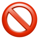 Red no icon